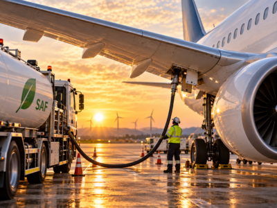 airplane refueling with SAF